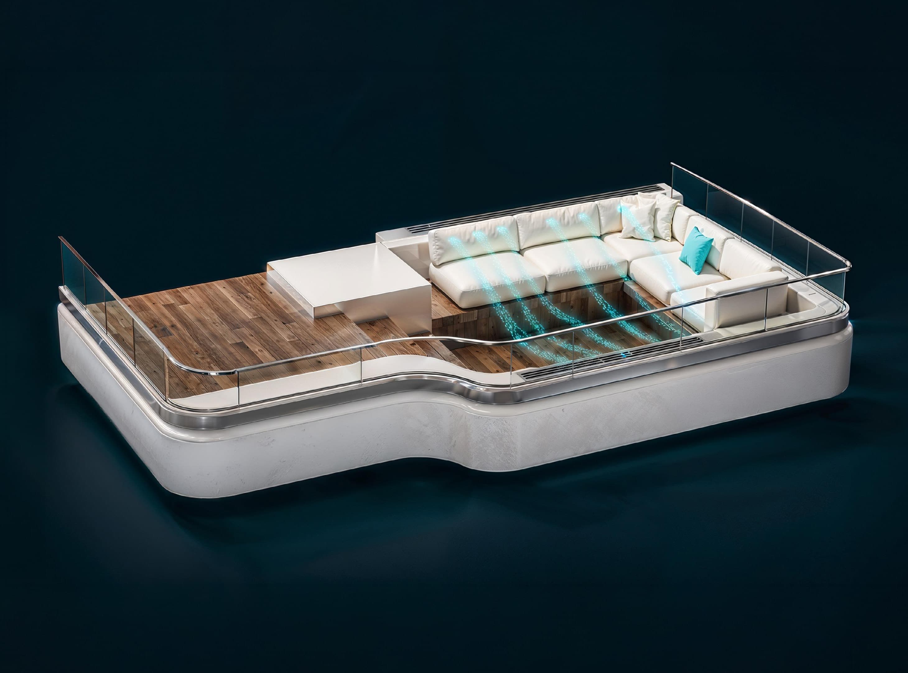 Globally Patented Outdoor-Cooled Sunken Balconies